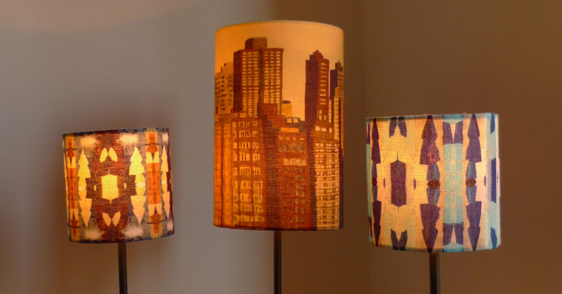 All lampshades are printed on linen and handmade specially to order in the UK